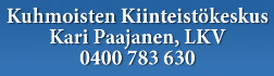 Kuhmoisten Kiinteistökeskus, Kari Paajanen, LKV logo